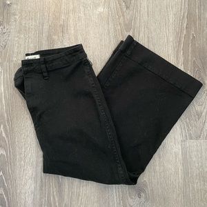 Madewell Emmett Wide-Leg Crop Pants Black 28P